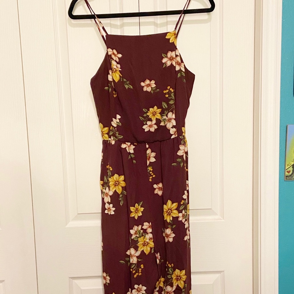Floral floor length jumper